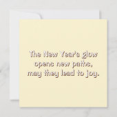 New Year's card with a bird (裏面)