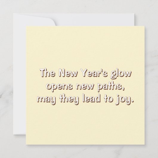 New Year's card with a bird (裏面)