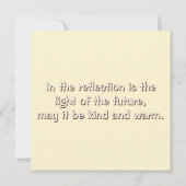 New Year's card with a bird (裏面)