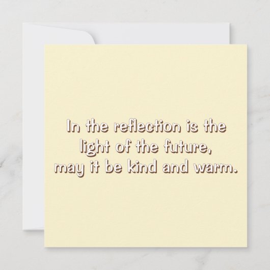 New Year's card with a bird (裏面)