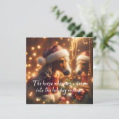 New Year's card with a cute horse (スタンド正面)