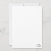 New Year's Card with a Horse and Carrot Firework 招待状 (裏面)