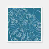 New Year's Day Brunch Tablescape スタンダードカクテルナプキン (正面)