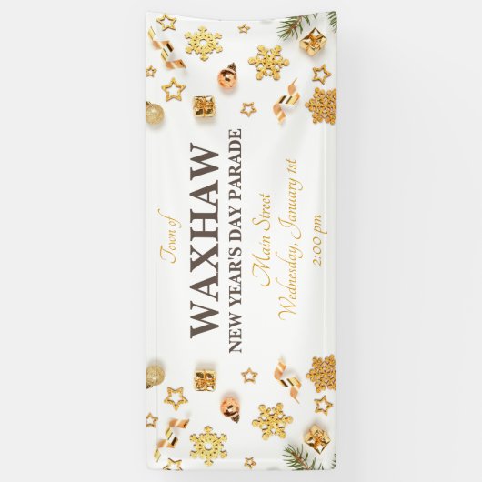 New Year's Day Parade Banner 横断幕 (縦)