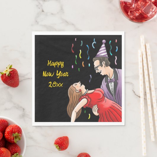 New Year's Day Party  スタンダードランチョンナプキン (インサイチュ)