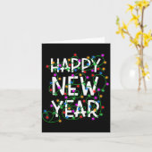 New Year's Eve 2026 Family Happy New Year Happy Ch カード (黄色い花)