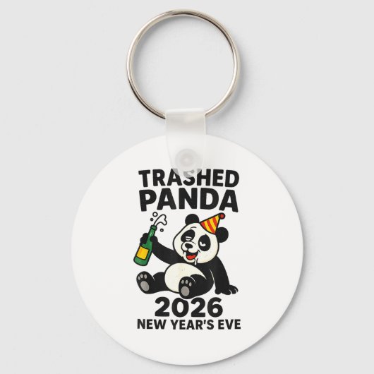New Years Eve 2026 Trashed Panda Premium キーホルダー (正面)
