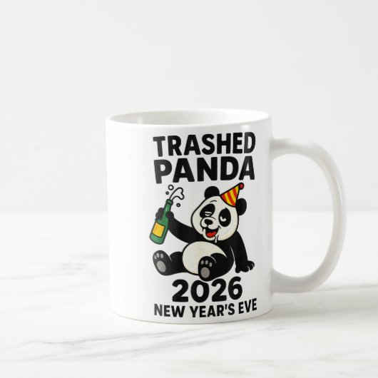 New Years Eve 2026 Trashed Panda Premium  コーヒーマグカップ (右)