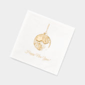 New Year's Eve Ball 箔ナプキン (左)