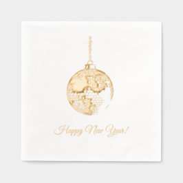 New Year's Eve Ball 箔ナプキン