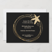 New Years Eve Black and Gold Holiday Party シーズンカード (裏面)