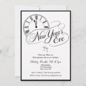 New Year's Eve Black and White Cocktail Party 招待状 (正面)