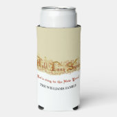 New Year's Eve Celebration Auld Lang Syne Party スリム缶クーラー (Seltzer正面)