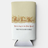 New Year's Eve Celebration Auld Lang Syne Party スリム缶クーラー (正面)