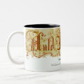 New Year's Eve Celebration Auld Lang Syne Quote ツートーンマグカップ (左)