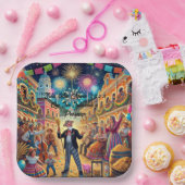 New Year's Eve Celebration El Año Viejo ペーパープレート (パーティー)