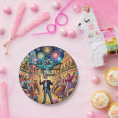 New Year's Eve Celebration El Año Viejo ペーパープレート (パーティー)