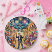 New Year's Eve Celebration El Año Viejo ペーパープレート (パーティー)