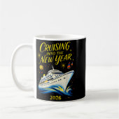 New Year's Eve Cruise 2026 Cruising Into The New Y コーヒーマグカップ (左)