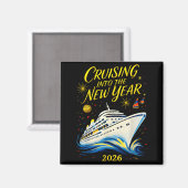New Year's Eve Cruise 2026 Cruising Into The New Y マグネット (正面/裏面)