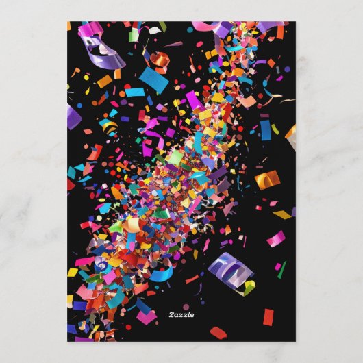 New Years Eve Fun Party Invitation 招待状 (裏面)