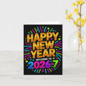 New Year's Eve Happy New Year 2026-7 Funny 67 Kids カード (黄色い花)