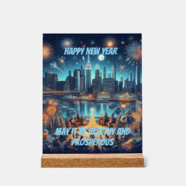 New Year's Eve in New York City アクリルサイン