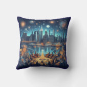 New Year's Eve in New York City クッション (裏面)