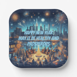 New Year's Eve in New York City ペーパープレート