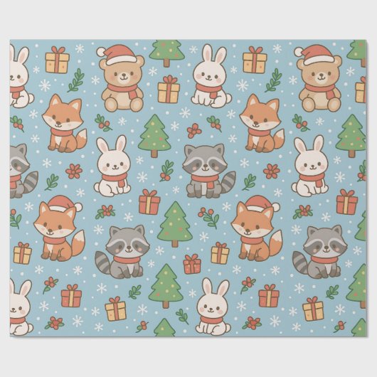 New Year's Eve in the forest ラッピングペーパー (フラット)