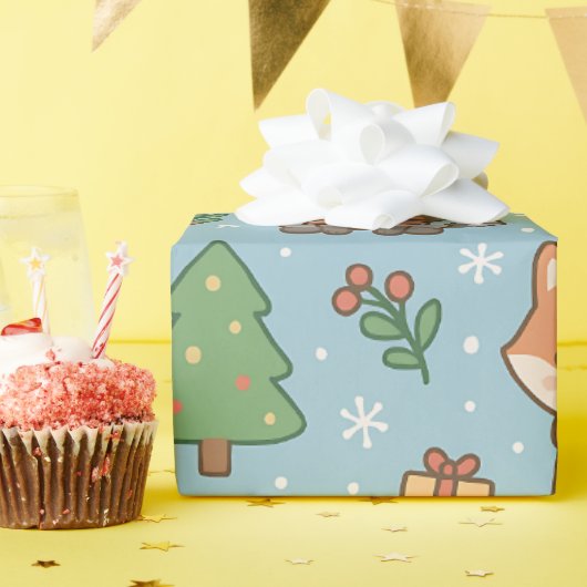 New Year's Eve in the forest ラッピングペーパー (誕生日パーティー)