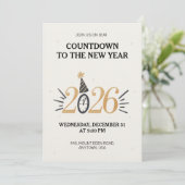 New Year's Eve invitation card 招待状 (スタンド正面)