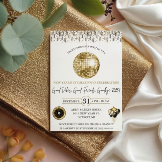 New Year's Eve, Kid's New Year's Eve Sleepover 招待状