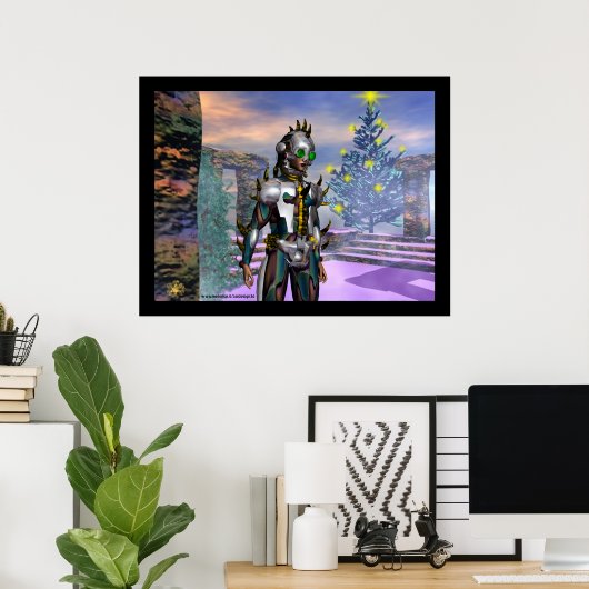 NEW  YEAR'S EVE OF A CYBORG colossal ポスター (ホームオフィス)