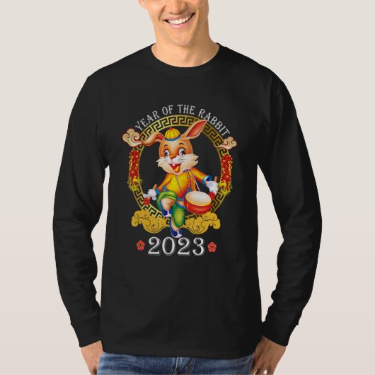 New Year's Eve Of The Rabbit Chinese Happy New Yea Tシャツ (正面)