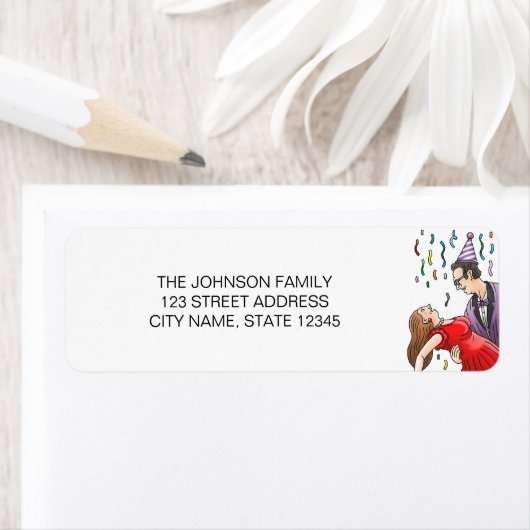 New Year's Eve Party ラベル (インサイチュ)