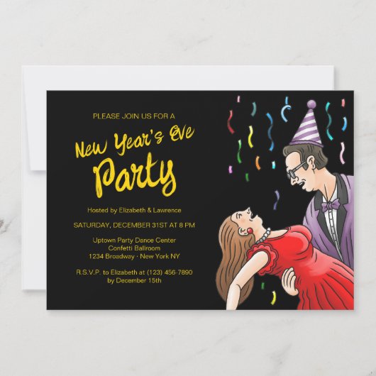 New Years Eve Party 招待状 (正面)