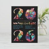 New Year's Eve Party Invitation-Colorful- 招待状 (スタンド正面)