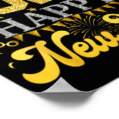 New Years Eve Party Supplies 2025 Happy New Year F ポスター (角)