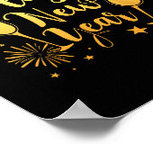 New Years Eve Party Supplies 2026 Happy New Year F ポスター (角)