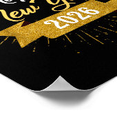 New Years Eve Party Supplies 2026 Happy New Year F ポスター (角)