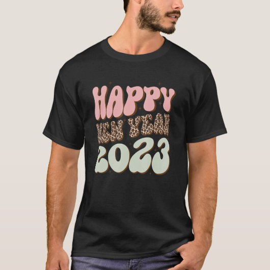 New Years Eve Party Supplies Groovy Happy New Year Tシャツ (正面)