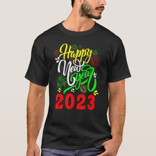 New Years Eve Party Supplies Kids NYE 2023 Happy N Tシャツ (正面)