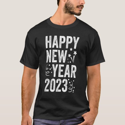 New Years Eve Party Supplies Kids NYE 2023 Happy N Tシャツ (正面)