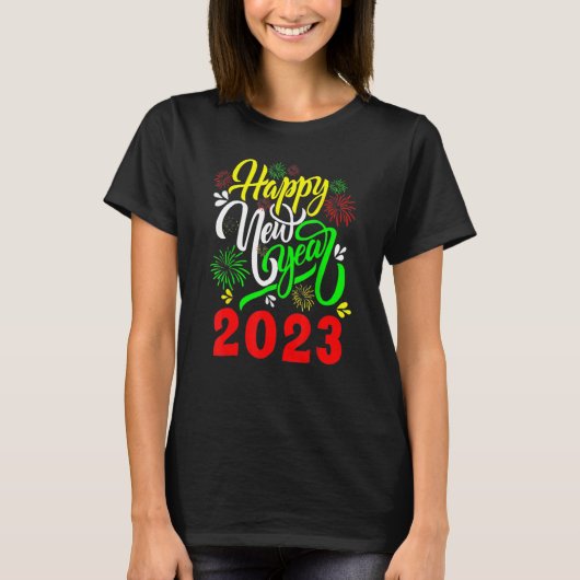New Years Eve Party Supplies Kids NYE 2023 Happy N Tシャツ (正面)