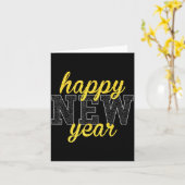 New Years Eve Party Supplies Nye Matching Happy Ne カード (黄色い花)