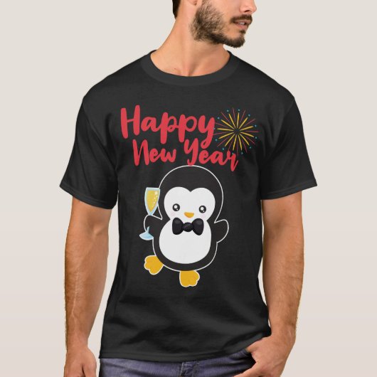 New Year's Eve Penguin - New Year's Eve Penguin Tシャツ (正面)