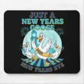 New Years Goose 2026 Celebration Fun  マウスパッド (正面)