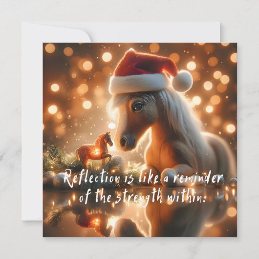 New Year's greeting card with a horse (正面)