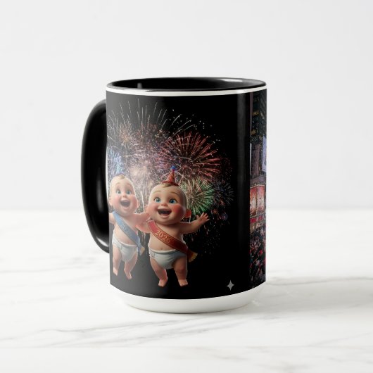 New Year's Men's Celebration Mug マグカップ (正面左)